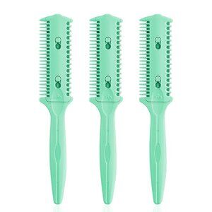 3 Pack Haircut Razor Comb- Double Sided Razor